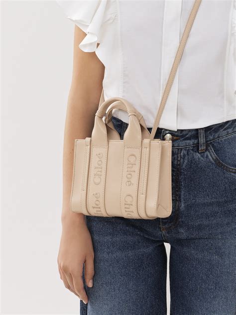 chloe woody tote bag